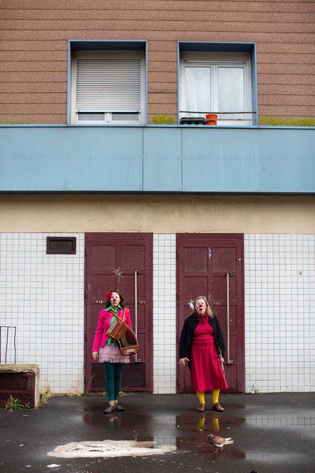 déambulation clowns