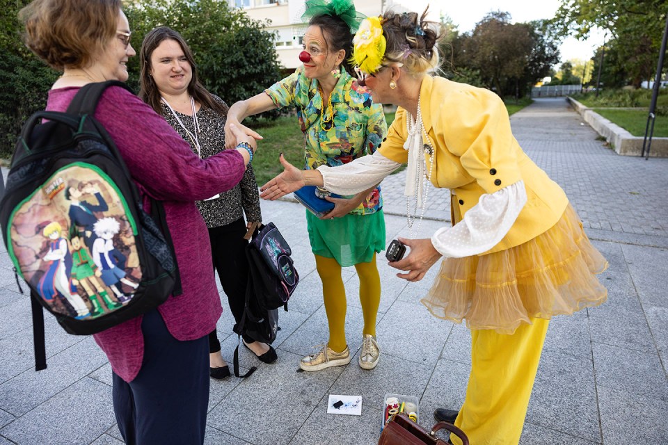 carte postale dans la rue